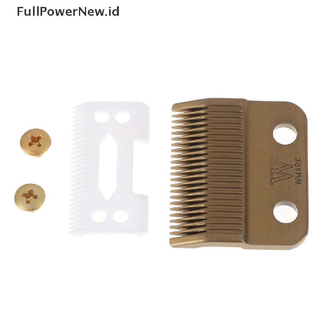 Power 1Set Hair Clipper Blade Golden Dengan Pisau Keramik Untuk Cordless Clipper ID