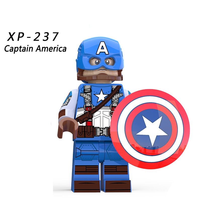 Boneka Captain America Mini Captain Thor Captain Hydra Captain America Prototype Puzzle Rakitan Mainan Blok Bangunan