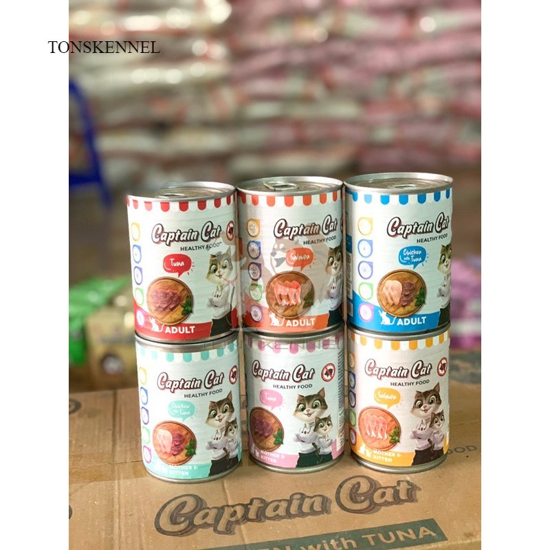 Captain Cat Food 400GR Makanan Basah Kucing Kaleng Wet Kitten / Adult 400 gram 400 gr