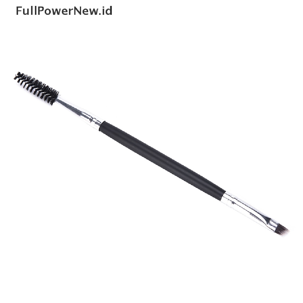 Power 1pack Alat Makeup Gagang Dual Brow Brush Hot Sikat Alis Double Penci Alis ID