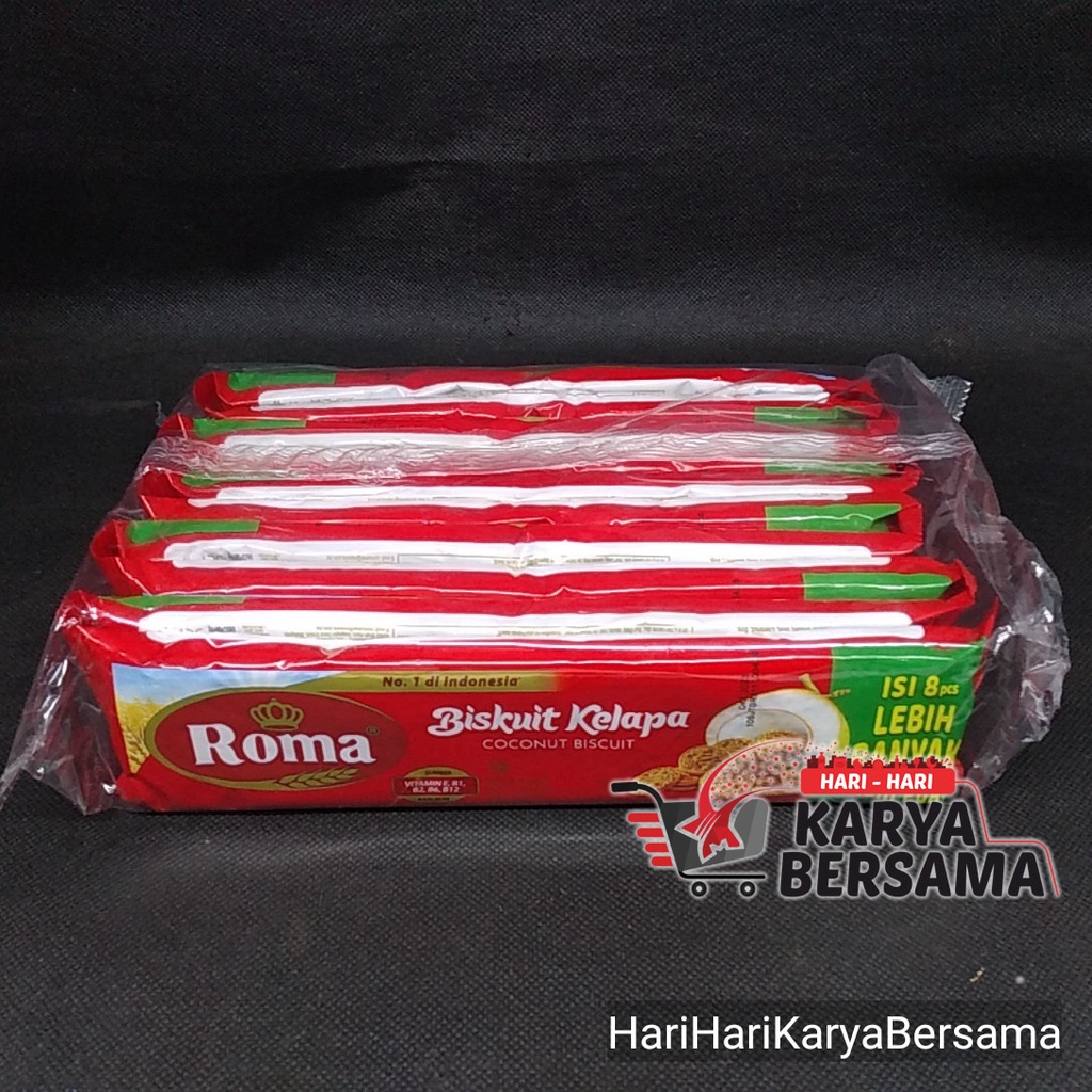 

BISKUIT ROMA KELAPA ISI 10SACHET X 36GR - PER PACK