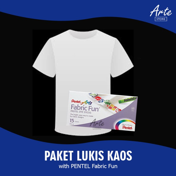 

DISKON SHOPEE/ PAKET LUKIS KAOS dengan Pentel Fabric Fun - 0