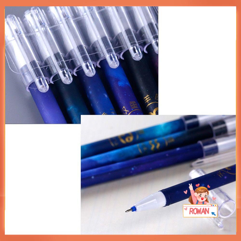 R-flower 12PCS/Set Gel Pen Alat Tulis Kreatif 0.5mm Dihapus Pen