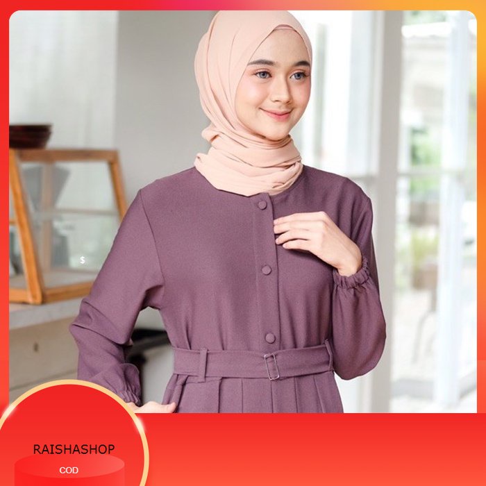 Baju Gamis Wanita Syar'i Muslim Remaja Sabinna Gamis Modis Wanita Lebaran 2022 Terbaru Super Kek Lt 