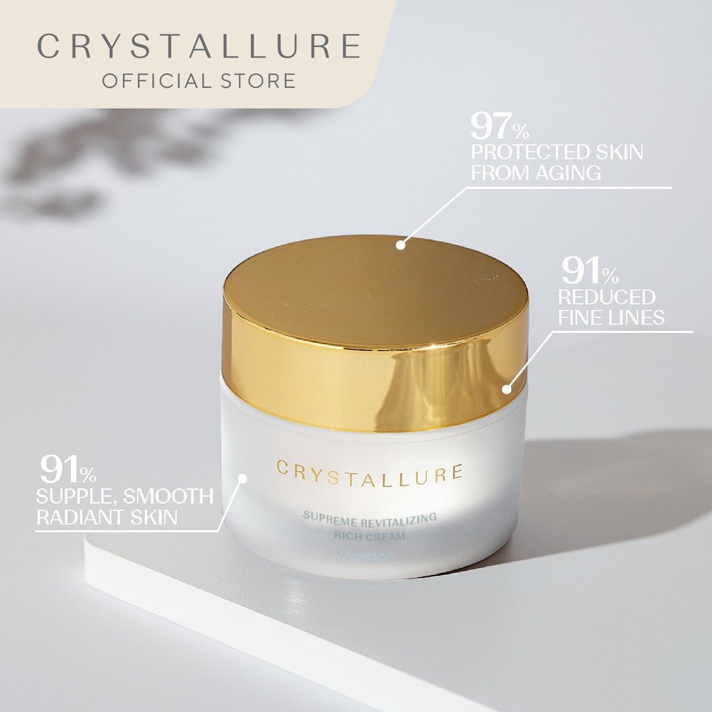 Crystallure by Wardah Supreme Revitalizing Rich Cream 50 g - Pelembab Wajah