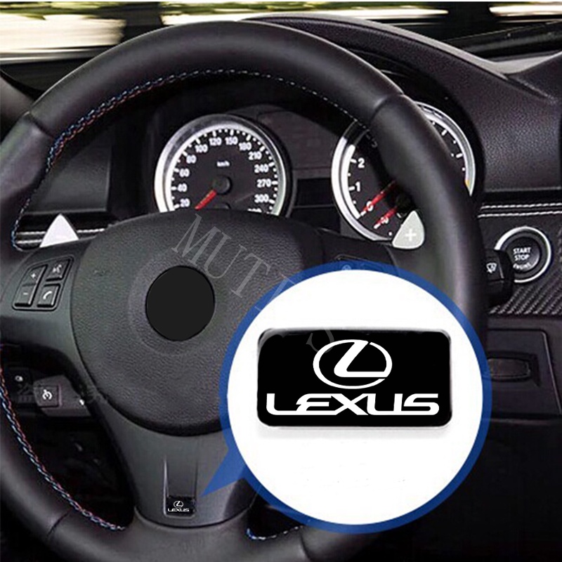 Lexus 10Pcs 3D Stiker Mobil Setir Pintu Jendela Saklar Tombol Lencana Dekorasi Cocok Untuk LX570 CT200H rx 570 RX300 NX250 RX350 LX470 IS NX ES