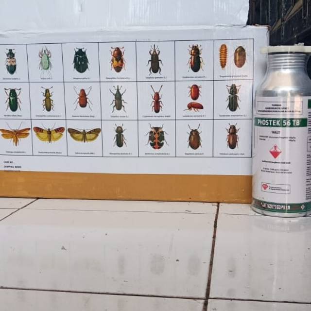TT99 Phostek - obat fumigasi hama gudang , kutu beras , kutu jagung , dan hama pada hasil bumi lainn