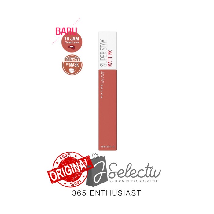✿ BISA COD✿ MAYBELLINE SUPERSTAY Matte Ink - 365 Enthusiast