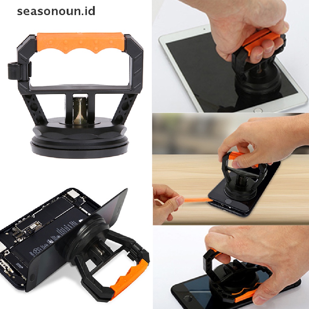 Seasonoun Universal Bongkar Pasang Heavy Duty Suction Cup Smart Phone Repair Tool Untuk Telepon.