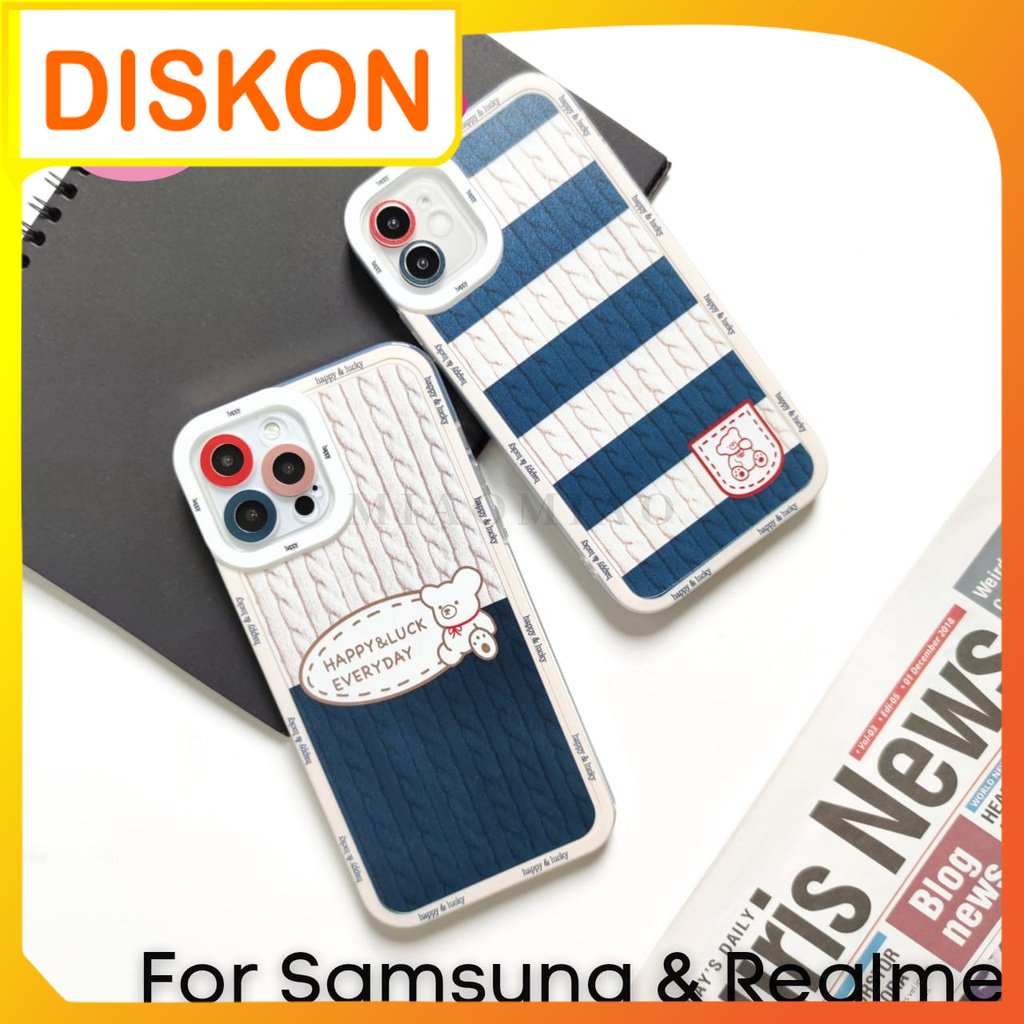 Softcase Casing Case Motif BERUANG For HP SAMSUNG & REALME J2 PRIME A03 A03S A22 4G M22 4G A32 4G A5