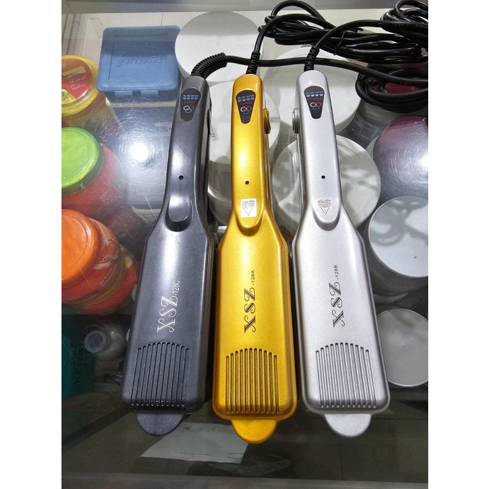 Catok Catokan Hair straightener XSZ 128 C (Box Hitam)