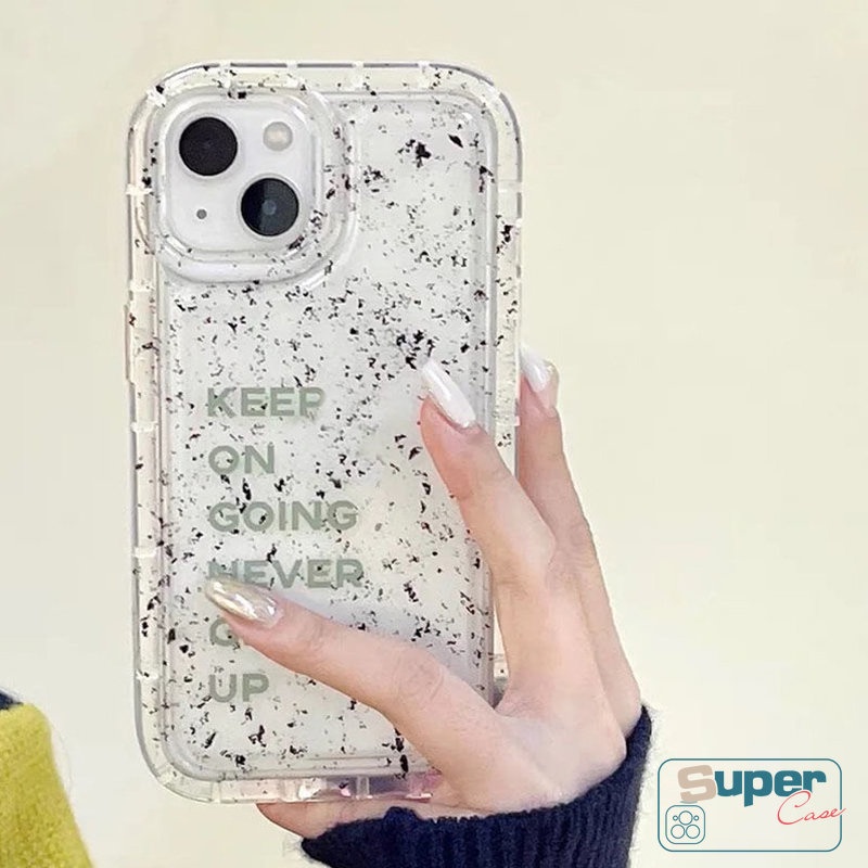 Airbag Shockproof Transparan Case Untuk Redmi 12C 9 10 9A 10C 9T 9C NFC 10A A1 Note8 POCO F4 Redmi Note 10s 9 11s 11 10 Art Speckle Sederhana Tinta Surat Bening Lembut Tpu Penutup Anti Jatuh