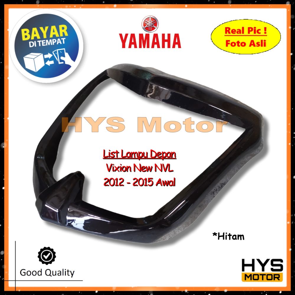 HYS Cover Lampu Depan Vixion New NVL 2012 2013 2014 2015 Awal - List Lislampu Ring Head Kedok Lampu 