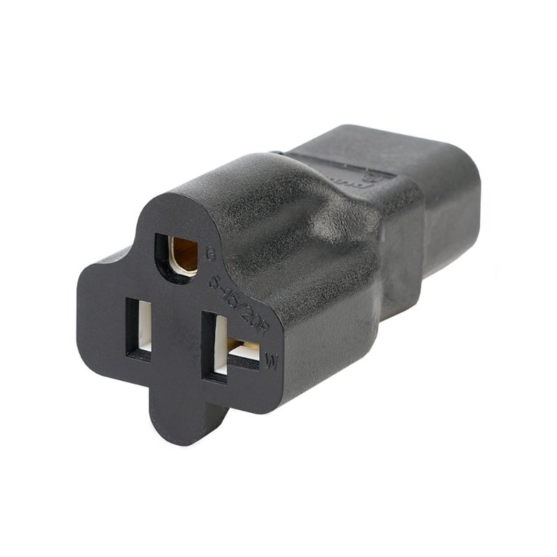 Konektor zzz IEC 320 C14 Male to Nema 5-15 20R Female Adapter Kettle Plug 3-pin