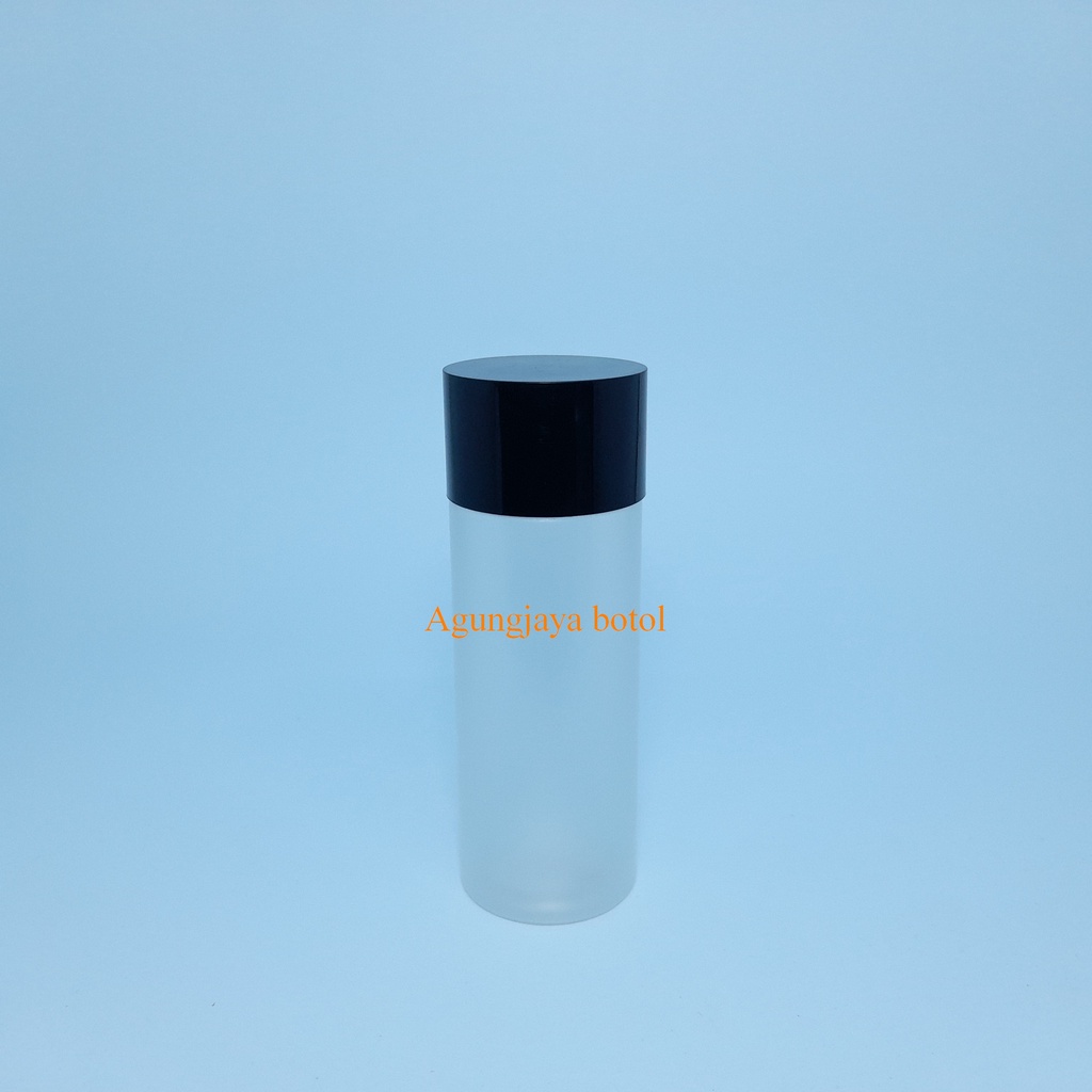 Botol Toner 100 Ml RF Bulat Natural Frossted Tutup Toner / Botol Pet / Botol Kosmetik / Botol Toner 