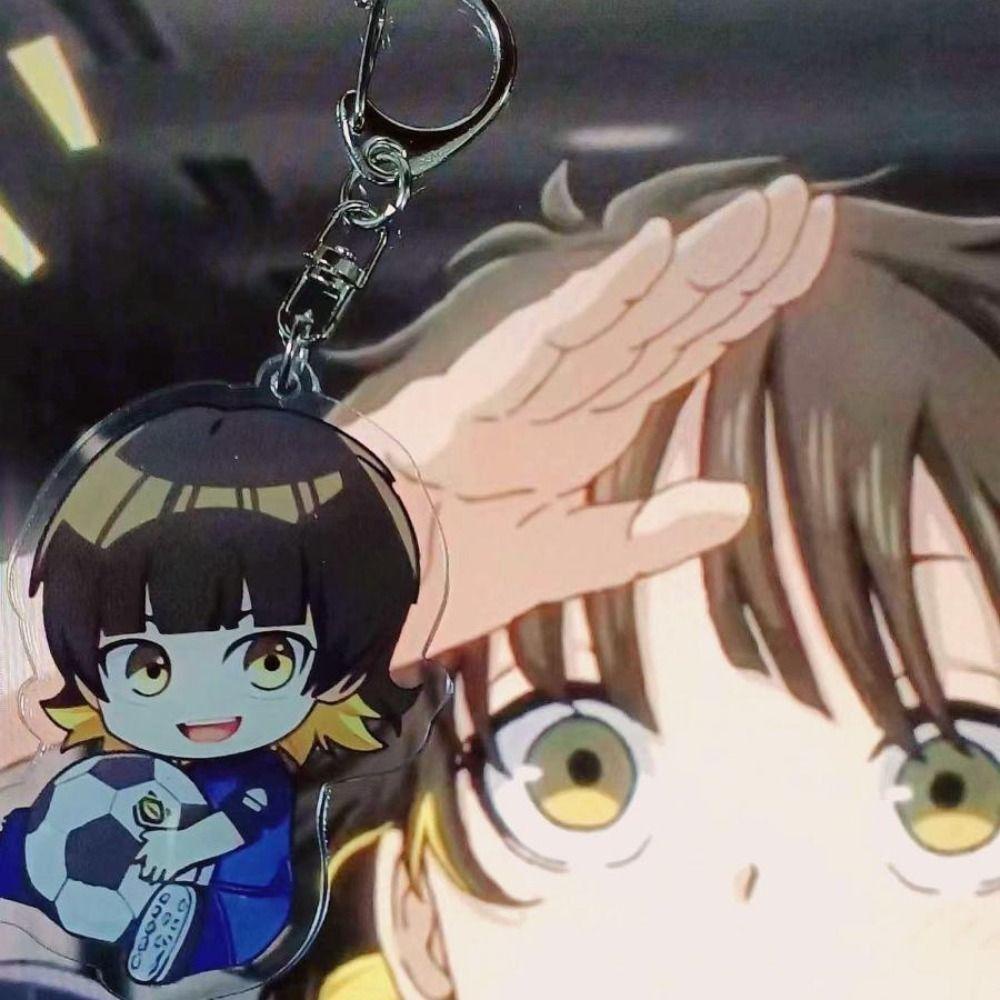 Lanfy Anime Blue Lock Gantungan Kunci Isagi Yoichi Bachira Chigiri Dekorasi Gantung Gantungan Kunci Mobil Perhiasan Ornamen Handbag Pendant Acrylic Anime Blue Lock Keyring