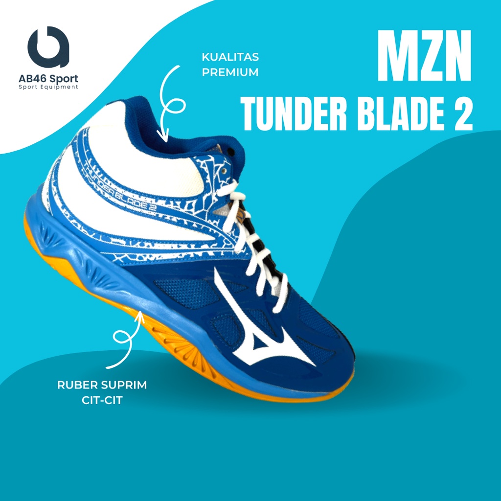 SEPATU OLAHRAGA VOLI MIZUNO SERIES THUNDER BLADE 2 | ORIGINAL