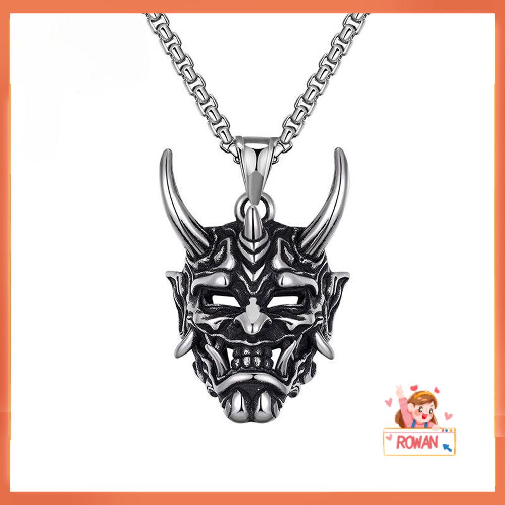 R-bunga Prajna Liontin Pria Perhiasan Fashion Rock Retro Hip Hop Vintage Kalung