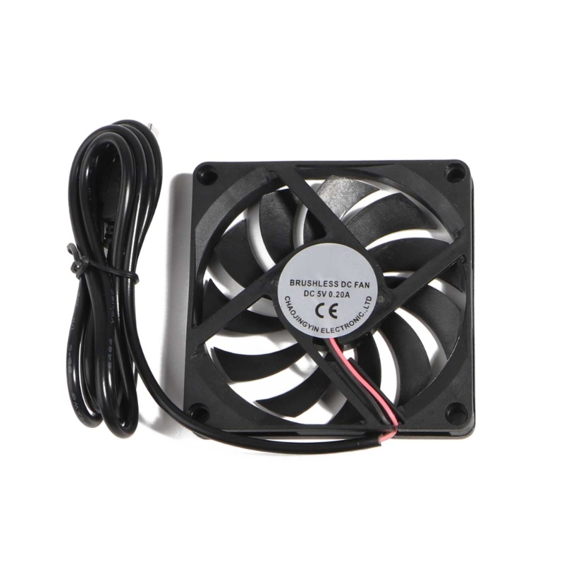 Vivi DC 5V Konektor USB PC Fan Cooler Heatsink Exhaust Kipas Pendingin CPU 80x80mm