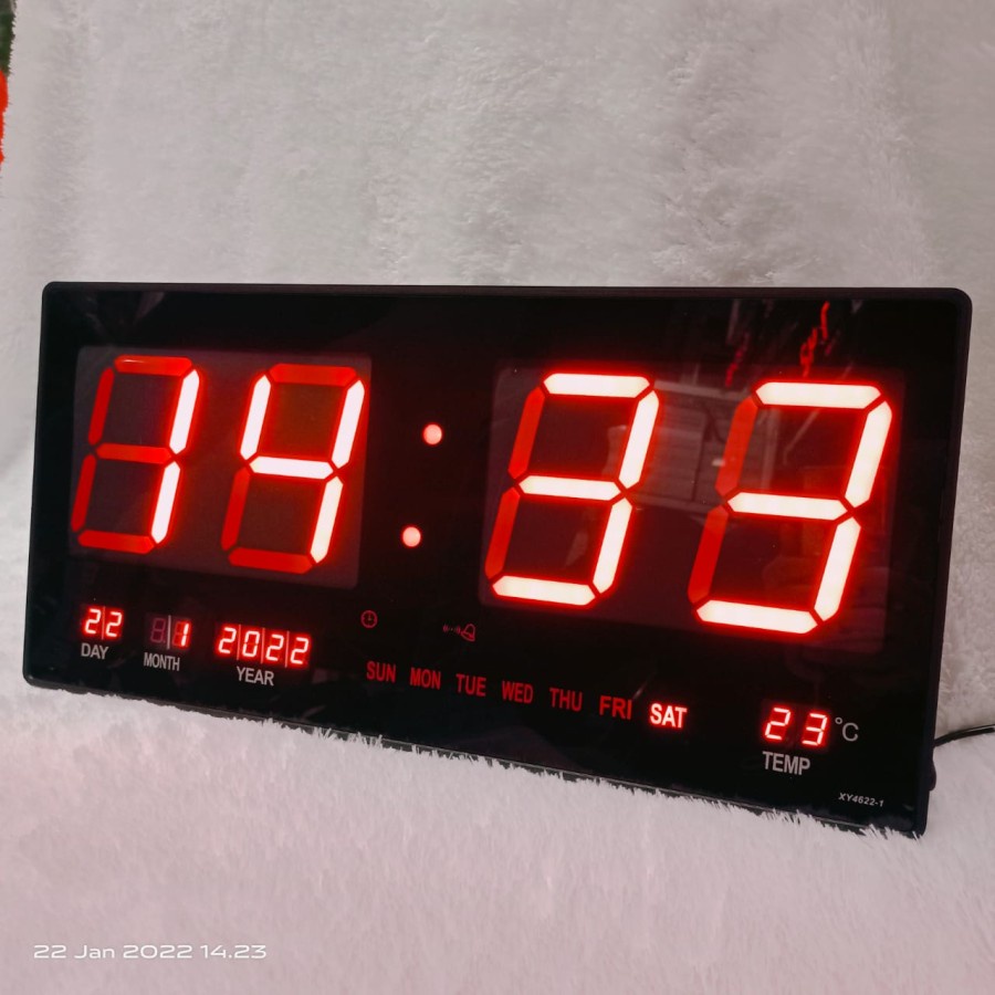 Jam Digital LED Dinding / Meja JUMBO 4622-1 murah