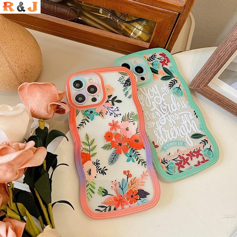 IPHONE Case Untuk Iphone14 14 Pro MAX IPhone13 Pro MAX 11PRO 11PRO Max12 12Pro MAX XR XS Max6 6S 7 8 Plus SE 2020 Bunga Segar Kecil Tanaman Fasion Phone Cover