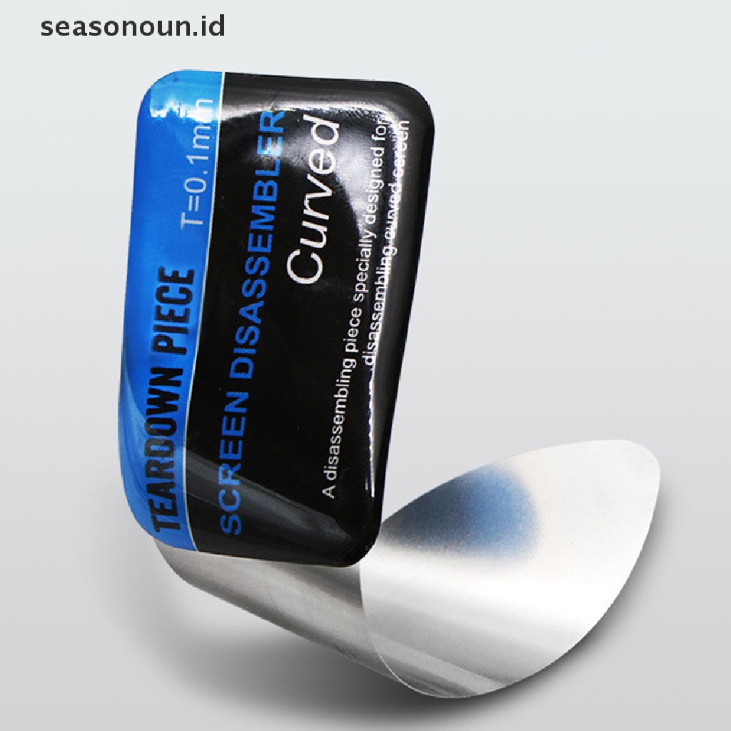 Seasonoun obile Phone Curved LCD Screen Spudger Opening Pry Card Tools Ultra Tipis Fleksibel.