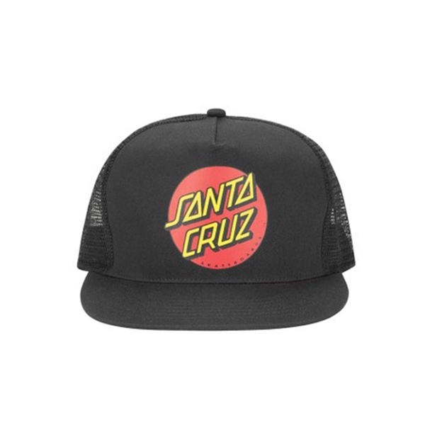 Santa Cruz Classic Dot Trucker Hat Black