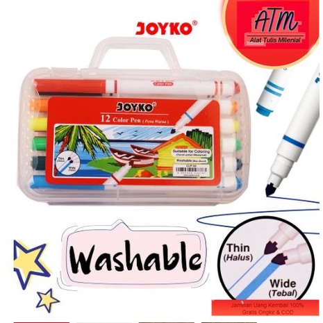 

Color Pen Pulpen Pena Warna Joyko CLP-04 12 Warna Colors