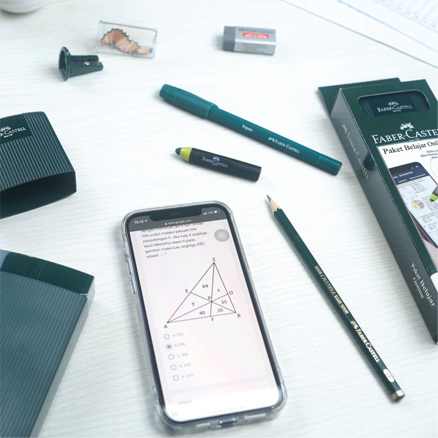 

PAKET BELAJAR ONLINE FABER CASTELL STUDY SET ALAT TULIS SET