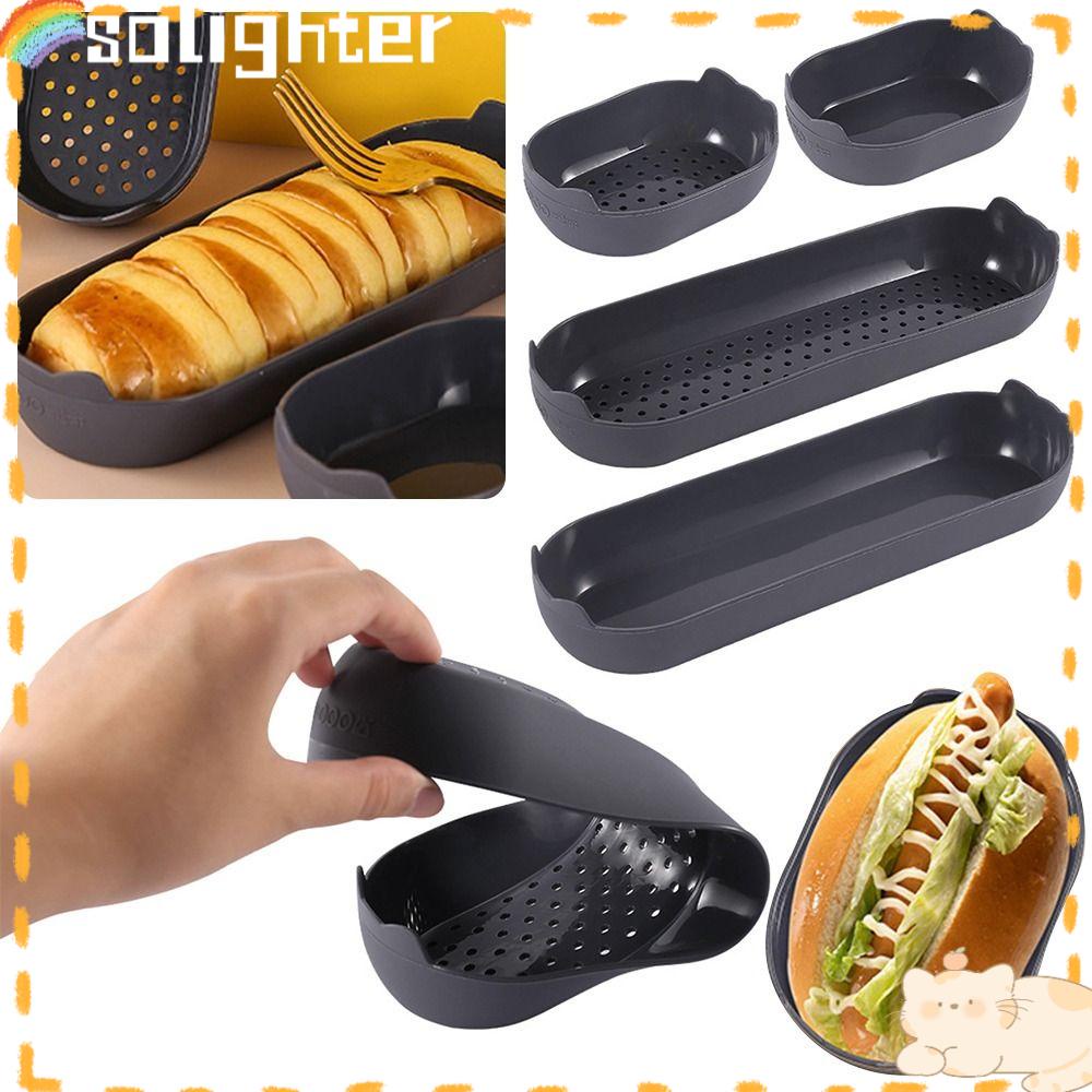 Solighter 4Pcs Loyang Silikon Kue Bakeware Pastry Dish Mousse Roti Pizza Pie