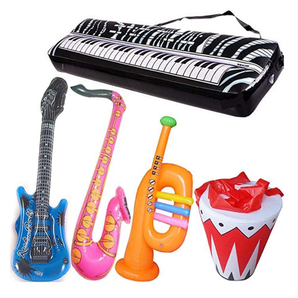 Mxbeauty Mainan Instrumen Musik Tiup Dekorasi Pesta Toy Balloon Inflatable Props Mainan Tiup Bayi Mainan Belajar Mainan Edukasi Ulang Tahun Pesta Mikrofon Balon