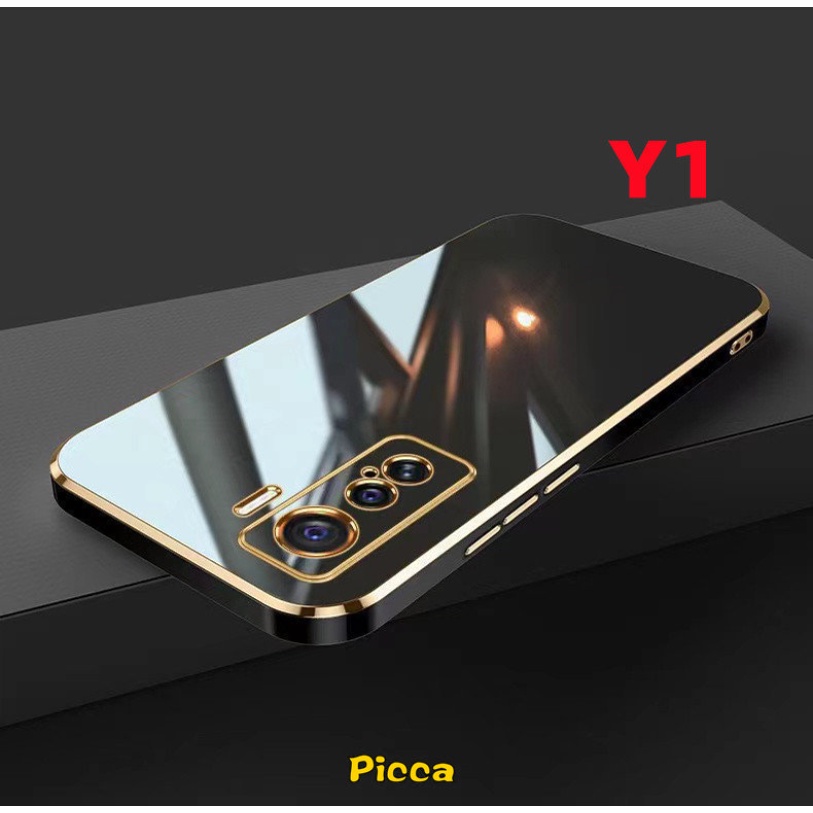 Luxury Ultra Thin Plating Case Oppo A17 A57 A15 A12 A96 A16 A5s A7 A3s A16K A95 A74 A55 A15s A16E A11K A35 A12E A36 A76 Halus Warna Soild Glitter Lembut Anti Jatuh Electroplate Cover