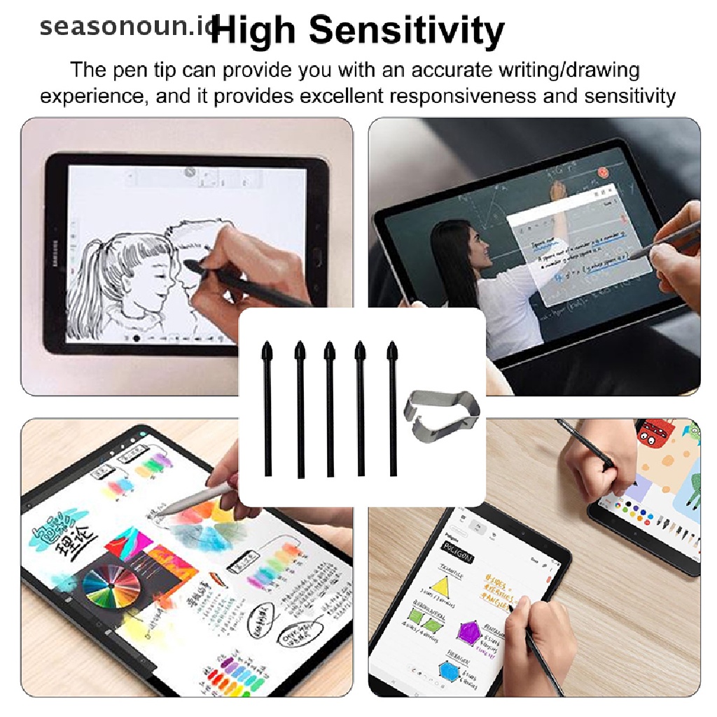 Seasonoun Stylus Refill Touch Pen Tip Substite Nib Untuk Sansung Galaxy Tab S6 S7 T870 P610.