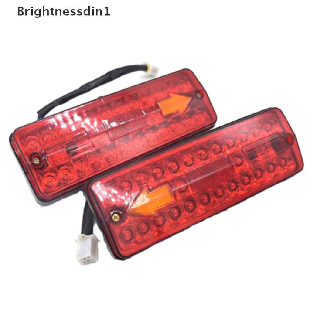 [Brightnessdin1] 12v DC LED Lampu Ekor Belakang Rem Sein Lampu Mundur Untuk Elektrik-Tricycle Boutique