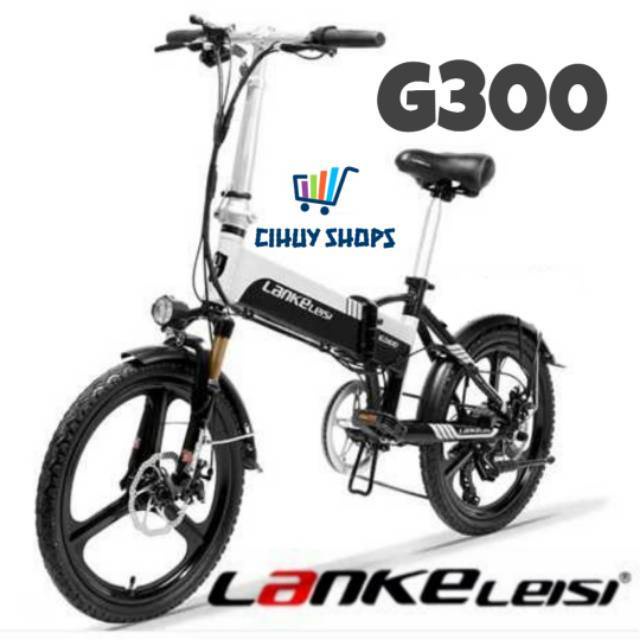 Sepeda Listrik Lankeleisi G300 Folding Elektrik Bike Electric Bicycle Lipat