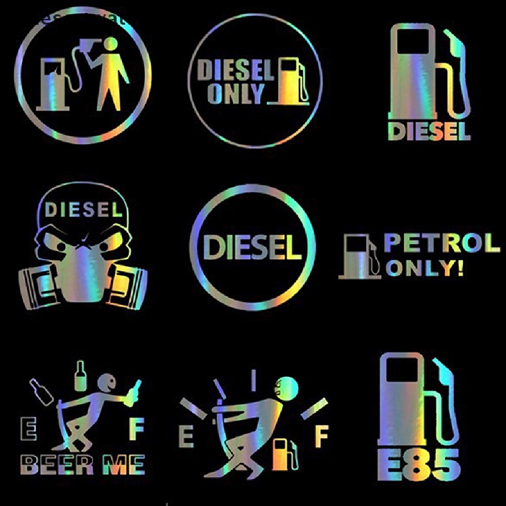 Deid Stiker Mobil Lucu Vinyl DIESEL Hanya Bahan Bakar Decals 3D Stiker Styling Kreatif Martijn