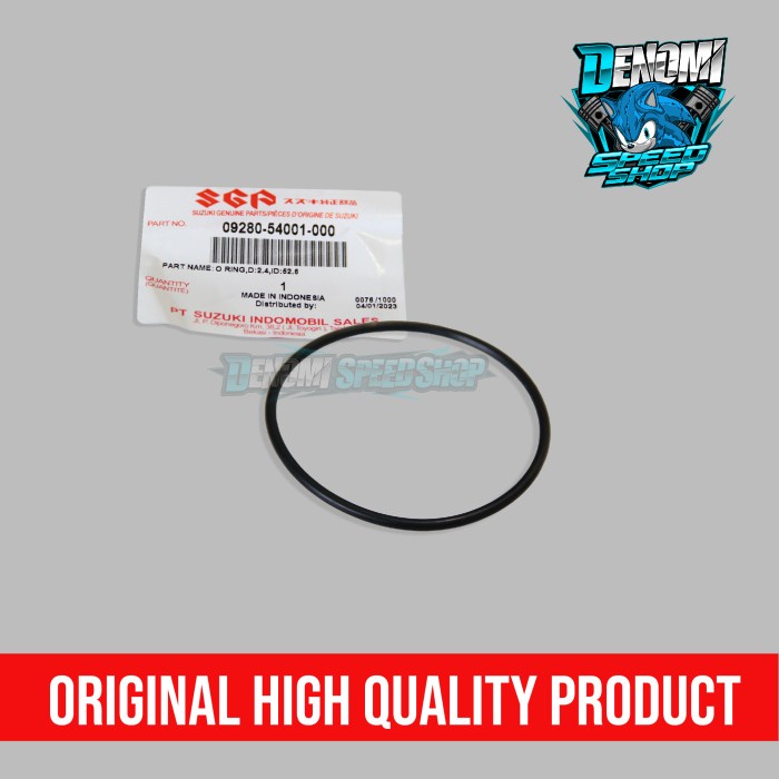 Oring Seal Tutup Filter Oli Satria Fu Gsx 150 Smash Spin Hayate Skywave Shogun 125 R 09280-54001 Original SGP