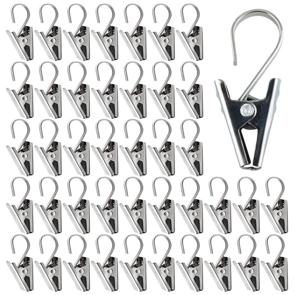 [Elegan] Penjepit Stainless Steel 10Pcs Aksesoris Jendela Rumah DIY Kerajinan Anti Slip Gantung Buaya Klip