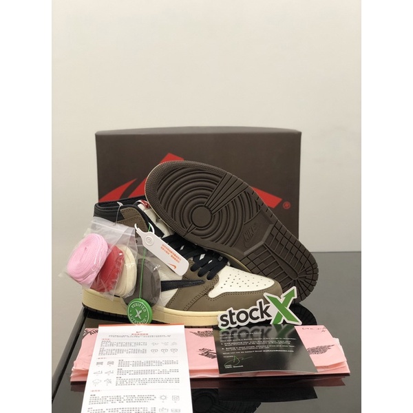 Sepatu Nike Air Jordan 1 Retro High Travis Scott BNIB