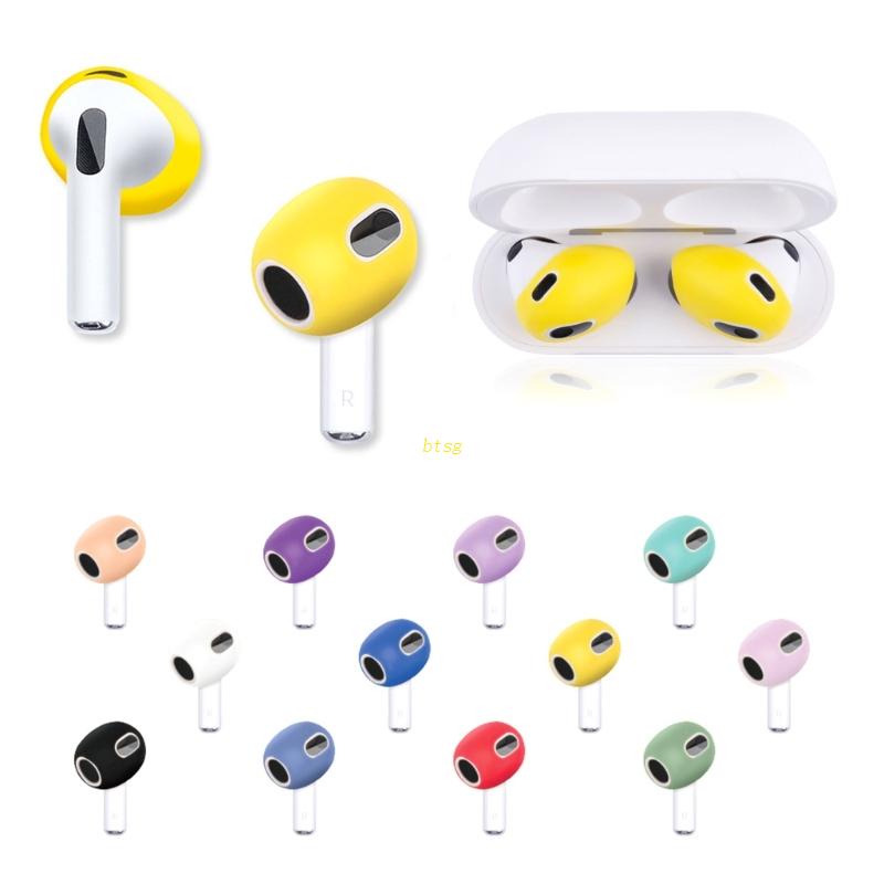 Bt 3pasang Earphone Case Cover Silikon Lembut Bantalan Telinga Untuk Pods Pads3 Earbud Ear Tips Earphone Aksesoris