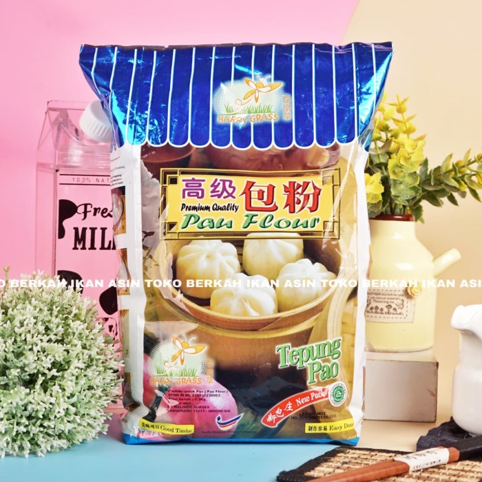 

Best SELLER Happy Grass Tepung Pao Bakpao 1,3kg / Instant Flour Premium Wheat Pau