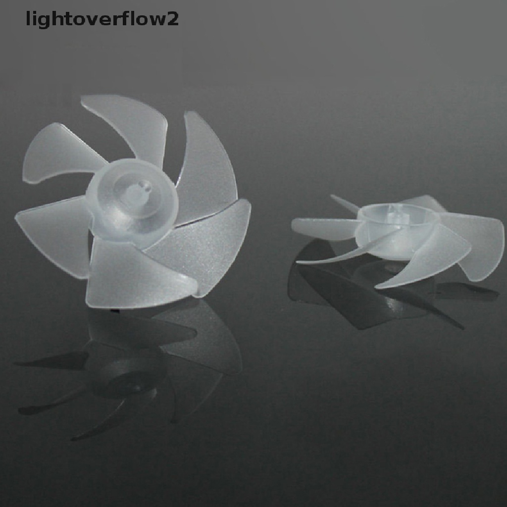 [lightoverflow2] Small Power Mini Plastic Fan Blade six Leaves For Hairdryer Motor Propeller [ID]