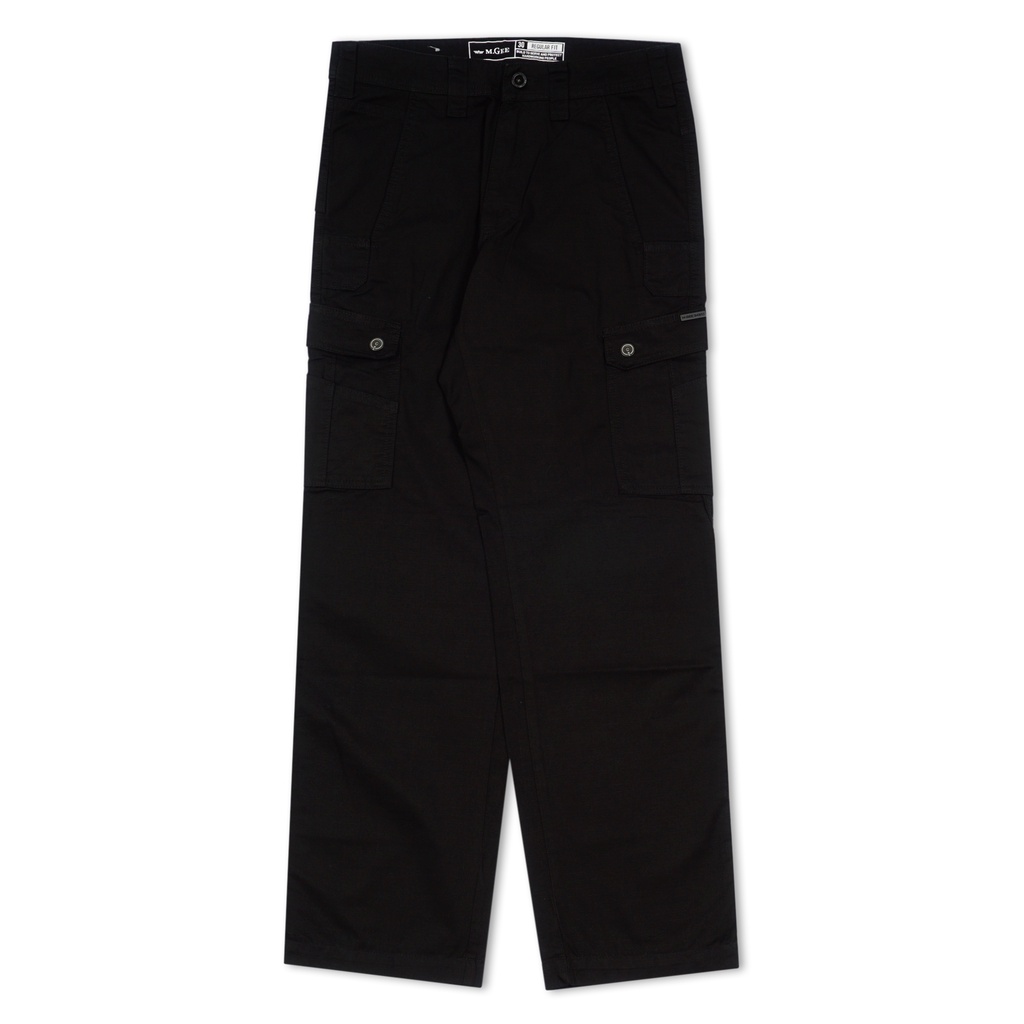 M.Gee Celana Cargo Panjang Pria Mgee Original GREG C012 BLACK