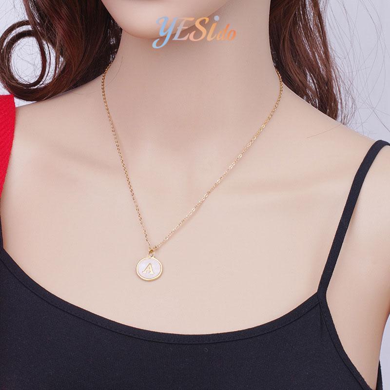

[COD✨Ready stock]Surat Kalung Temperamen Sederhana Serbaguna 26 Huruf Kalung Paduan Rantai Klavikula-YES