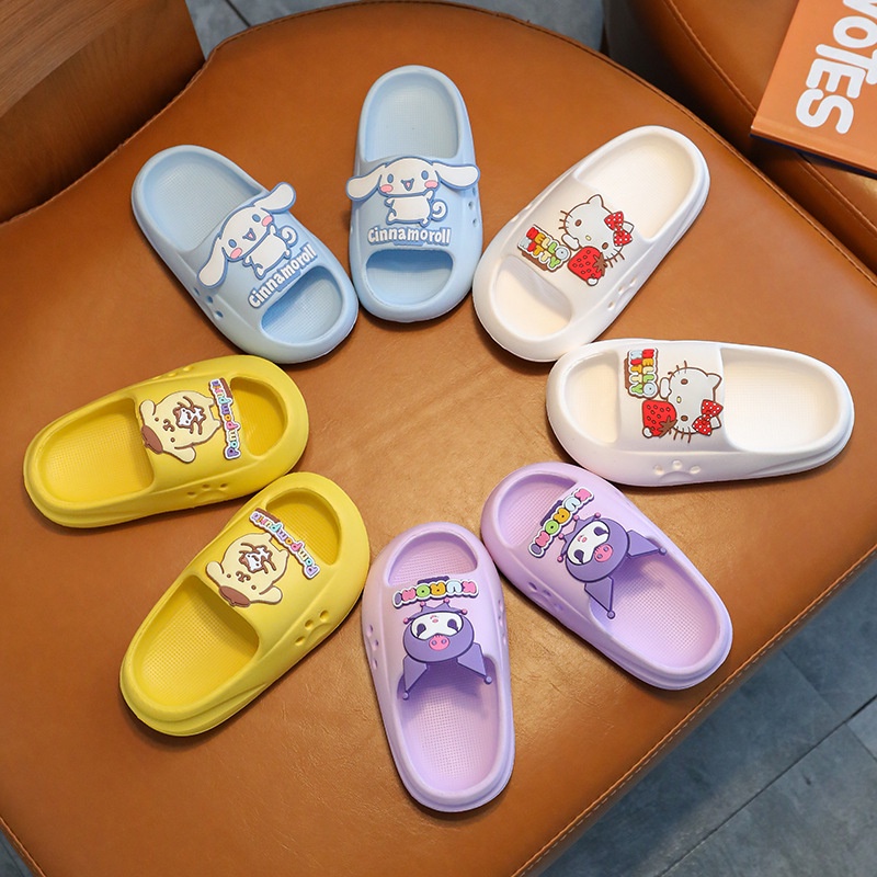 SHOEGALLERY LV0250 Sandal Selop Anak Perempuan Lucu Import Karakter Kartun Kekinian