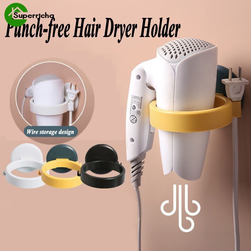 Hot Sale/Tempat Pengering Rambut Tempel Dinding High Quality/Rak Dinding Kamar Mandi Rak Tempat Pengering Rambut/ABS Rak Pengering Rambut Gantungan Penyimpanan Aksesoris Kamar Mandi Rak Dinding