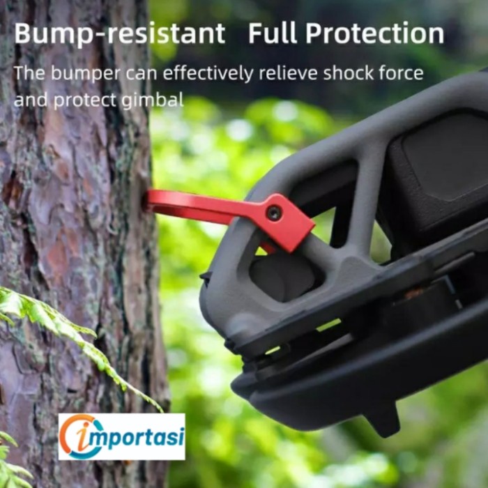 SUNNYLIFE Alumunium Bumper Gimbal Lens Protector DJI AVATA Crash Bar - Hitam