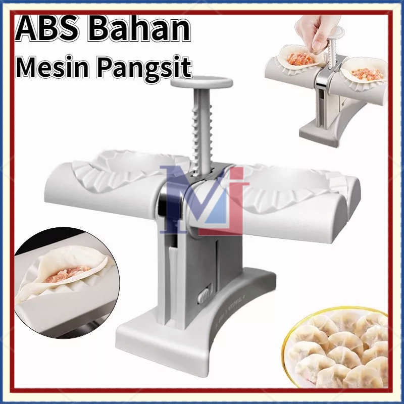 【COD】Pangsit Cetakan/Alat Sederhana Untuk Pangsit/Mesin Press Pembuat Pangsit Otomatis Kepala Ganda Bahan Baja Untuk Aksesoris Dapur