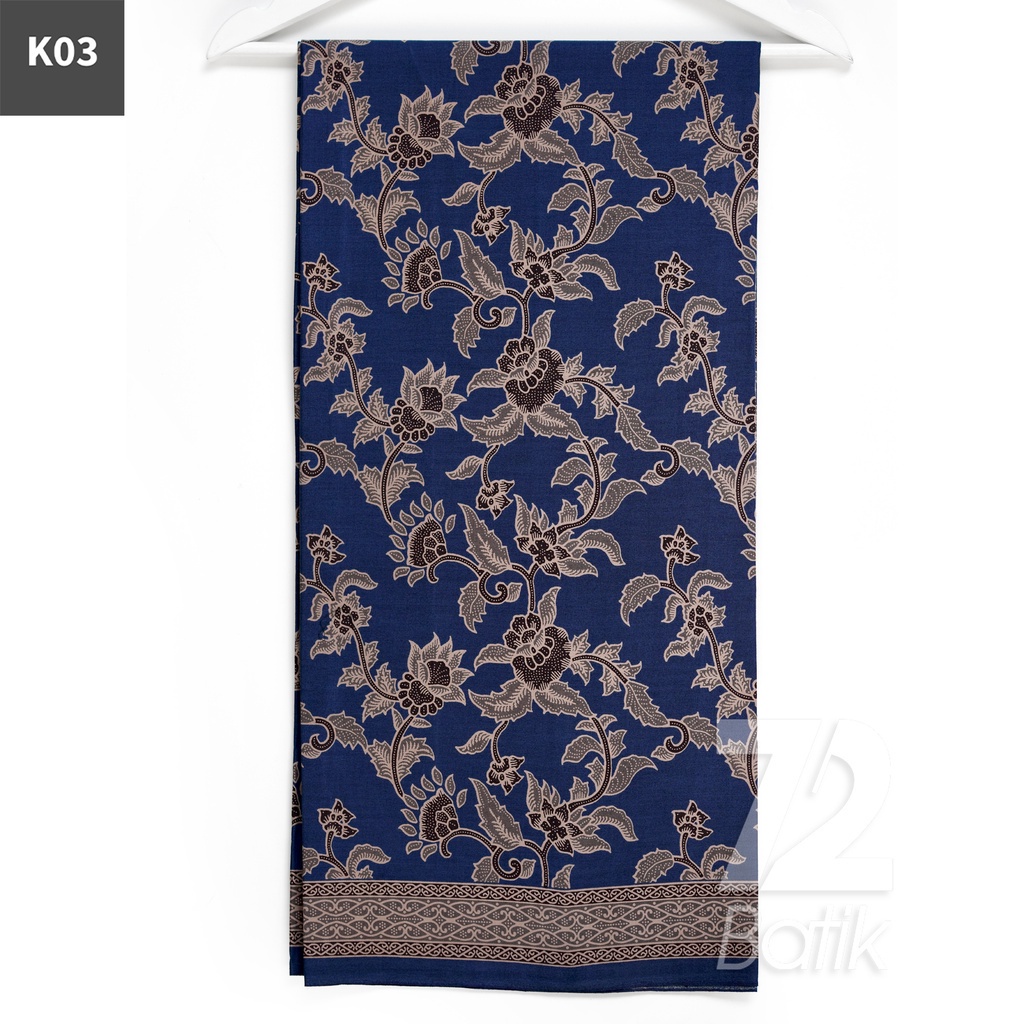 KAIN BATIK PREMIUM Katun Motif Kembang Tulip Warna Merah 723330 Cap 72 Jarik Jarit Samping Kebat Panjang Batik Katun Modern Premium Bahan Seragam Batik Pernikahan Kantor Keluarga Murah Kamen Jadi Batik Bali Lembaran