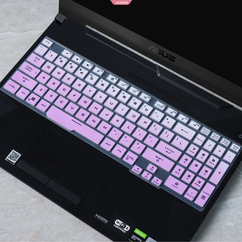 15.6 Inch Cover Keyboard Laptop Tahan Air Bernapas Keyboard Cover Film Keyboard Praktis Goyang Untuk Asus TUF Gaming A15 A17 FX506 FA506 FX507 FA507 [ZXL]